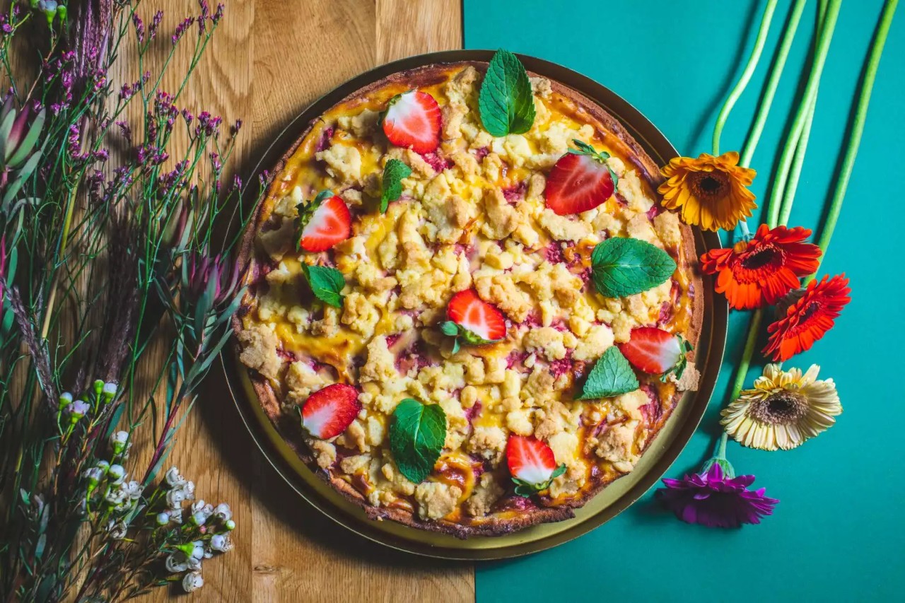 tarta pieczona truskawska